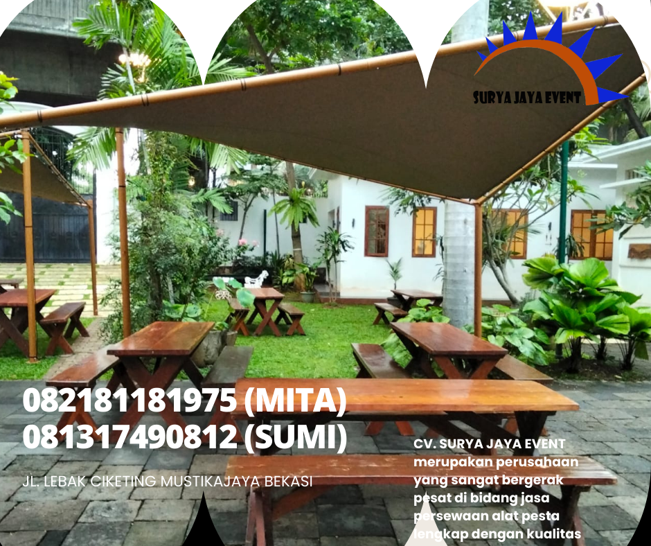 RENTAL KURSI DAN MEJA TAMAN WILAYAH JAKARTA