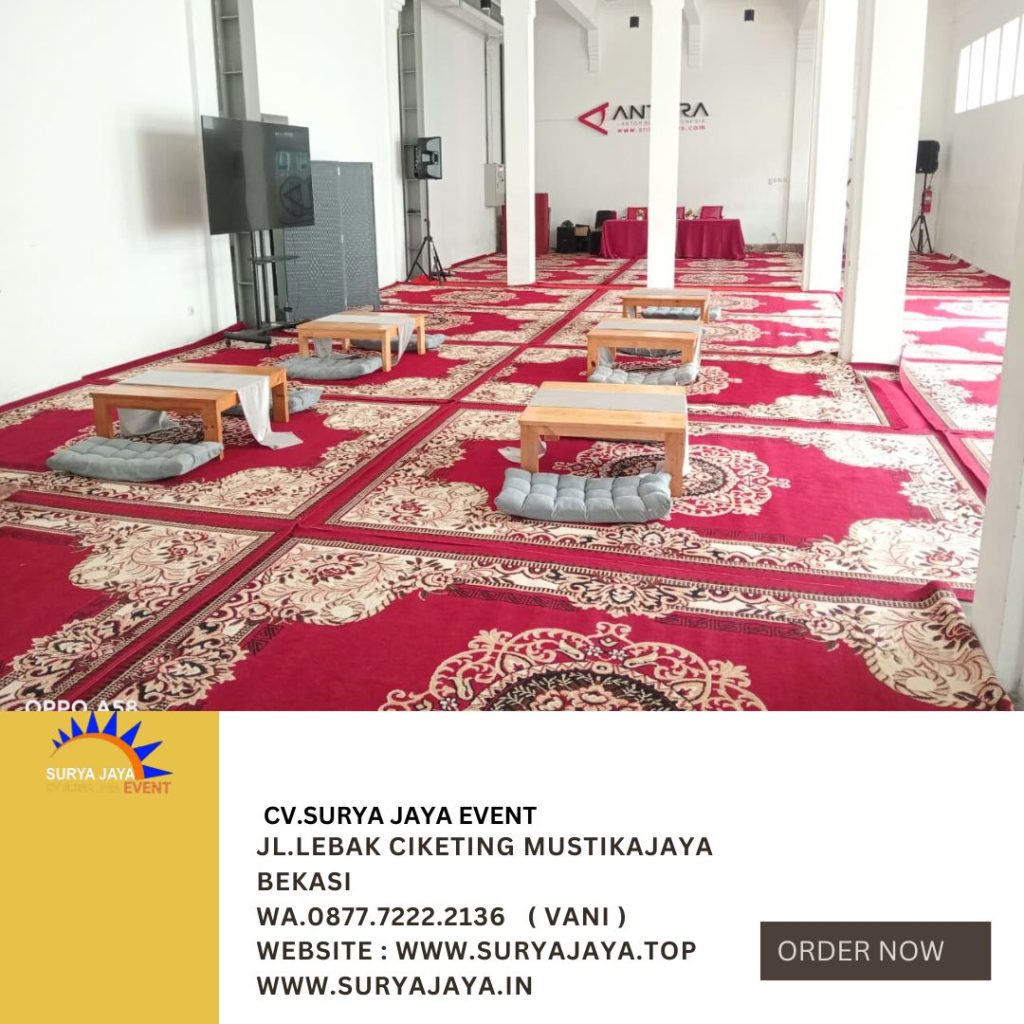 Sewa Meja Lesehan Kotak Dan Bantal Lesehan Di Jakarta