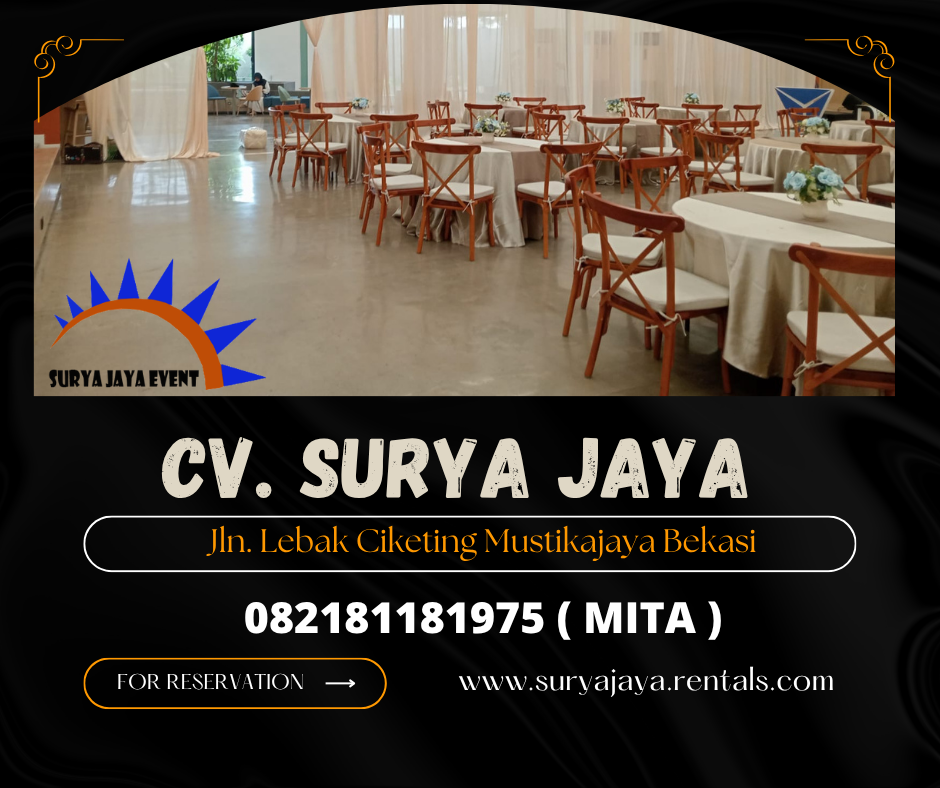 Rental Cross Back Chairs atau Kursi Silang Belakang Jakarta