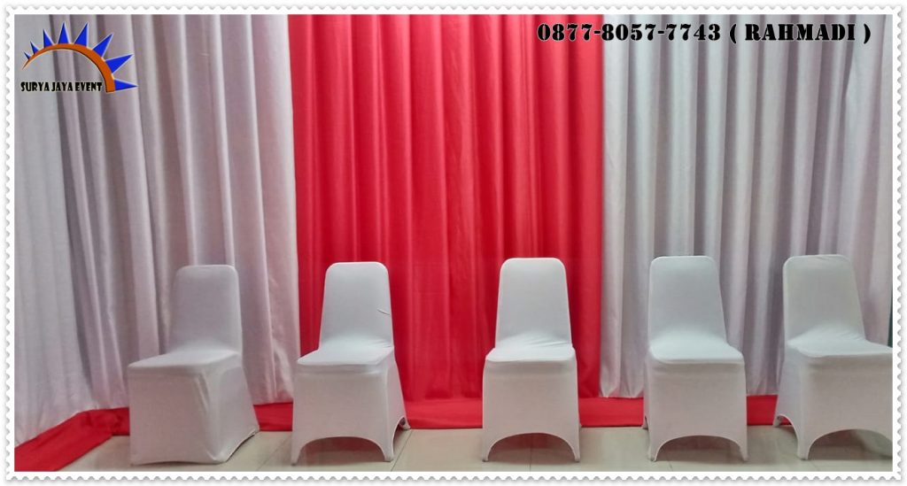 Sewa Tirai Merah Putih Kualitas Premium Jakarta