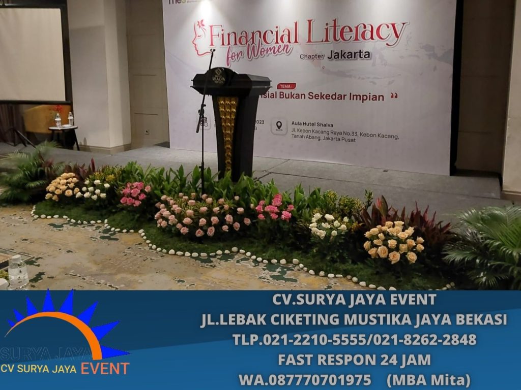 Promo Awal tahun 2024 Sewa Podium Kayu VIP Murah Jakarta
