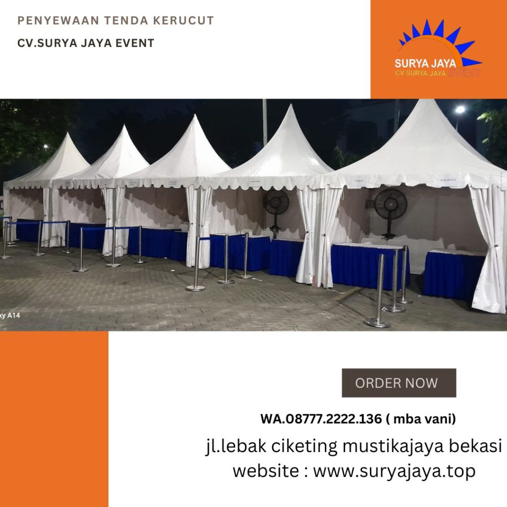Sewa Tenda Kerucut Di Halim Perdana Kusuma Makasar Jakarta Timur