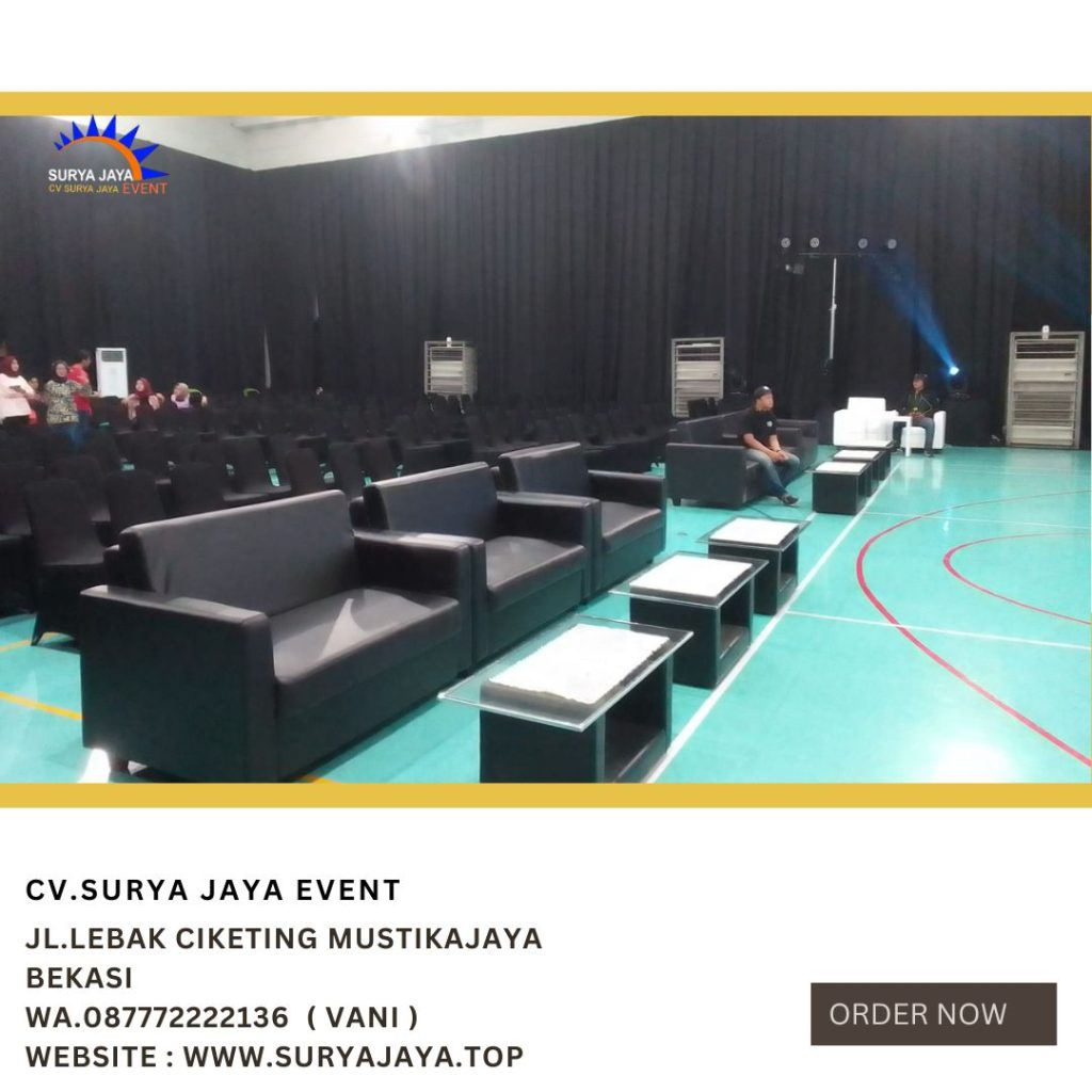 Sewa Sofa Hitam Dan Kursi Futura Cover Hitam Set Meja Kaca Di Jakarta