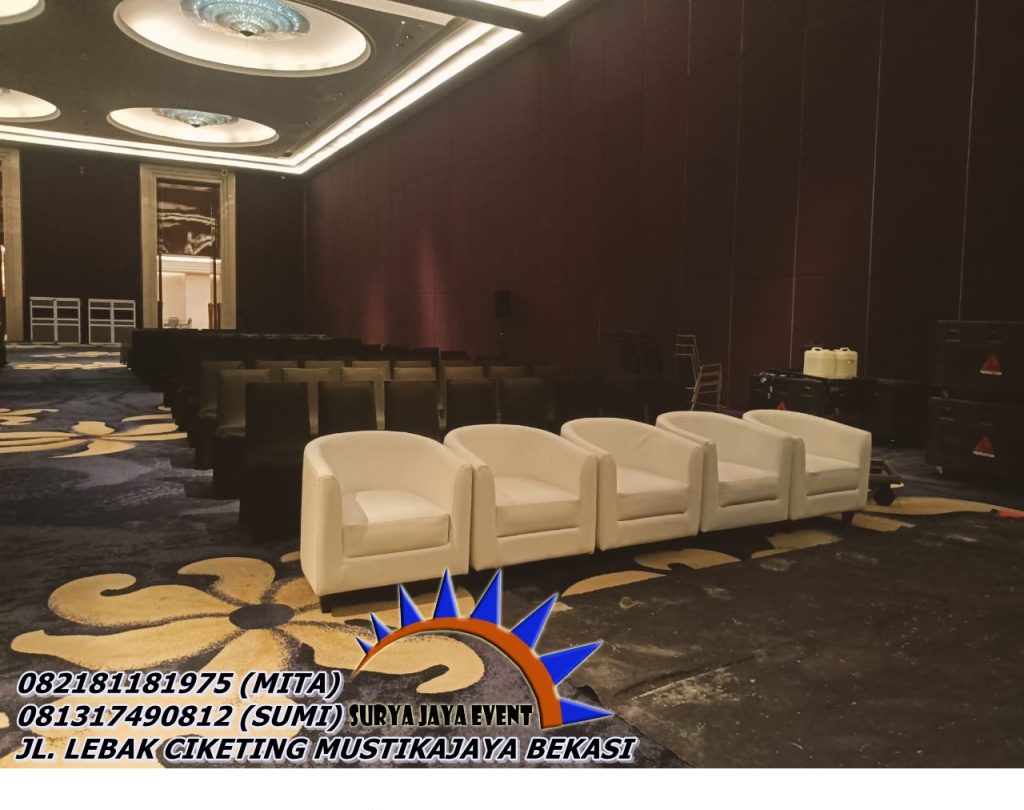Rental Sofa Type Oval Warna Hitam Dan Putih di Jakarta