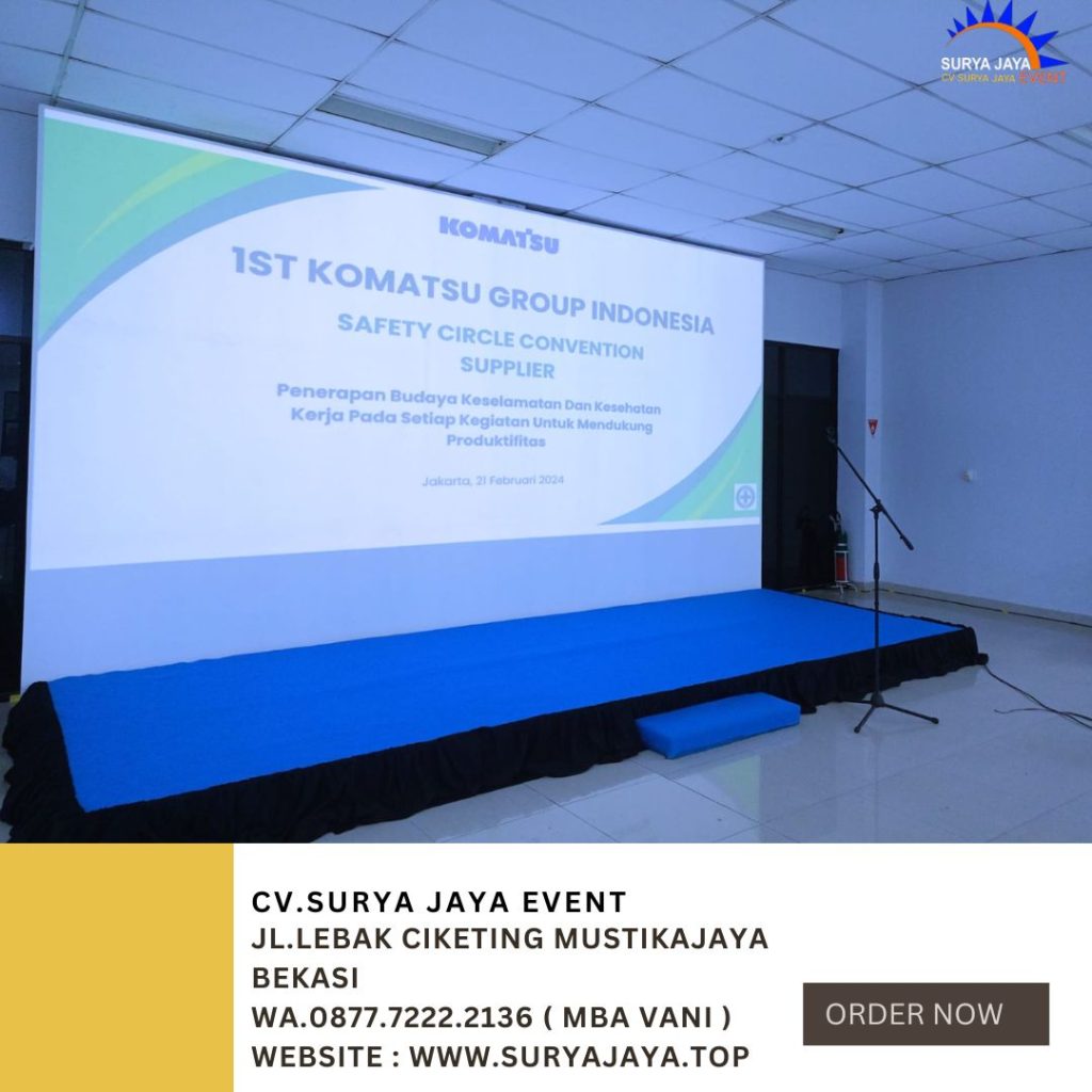 Rental Panggung Dan Backdrop Event PT.Komatsu Cikarang