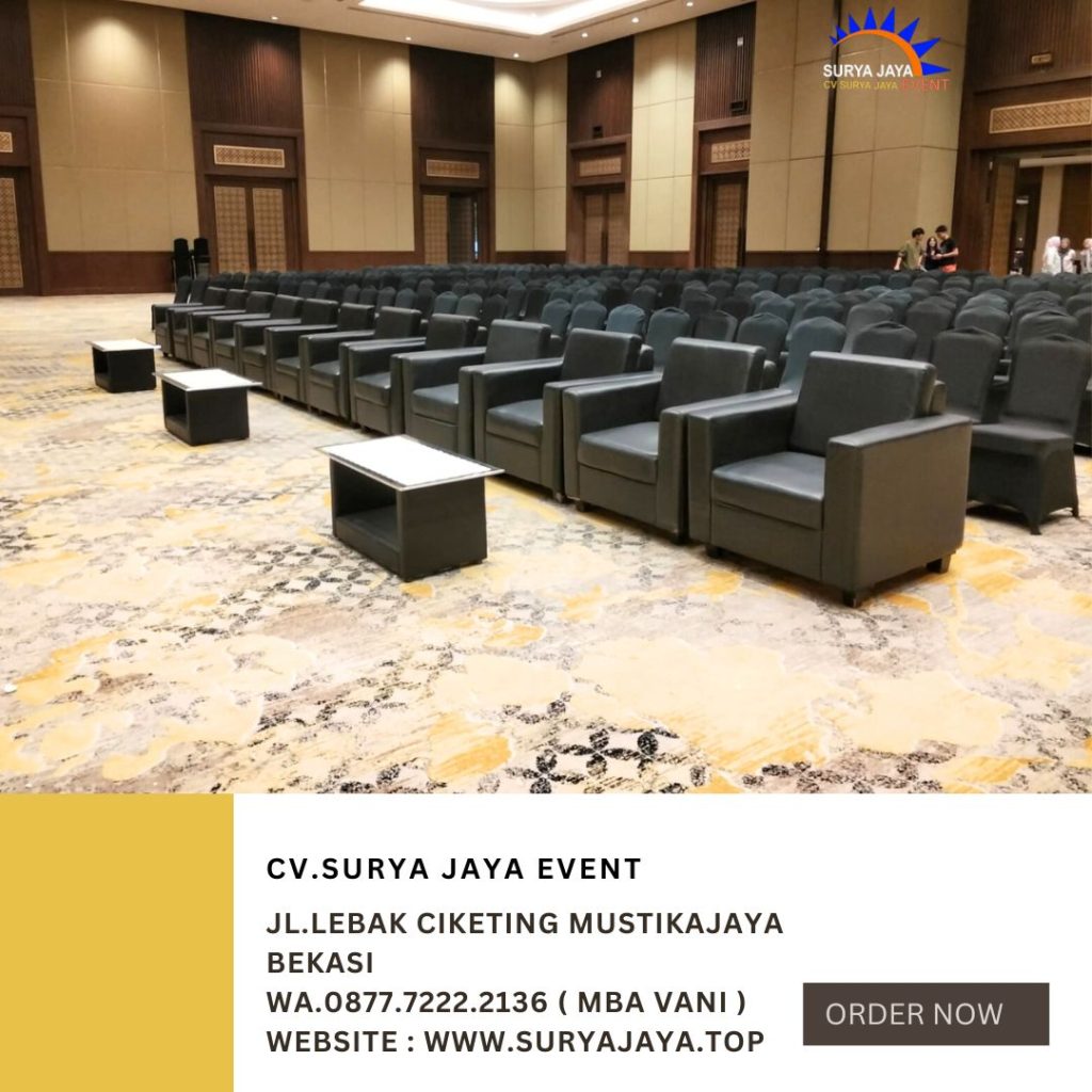 Rental Sofa Type Single Hitam Minimalis jakarta