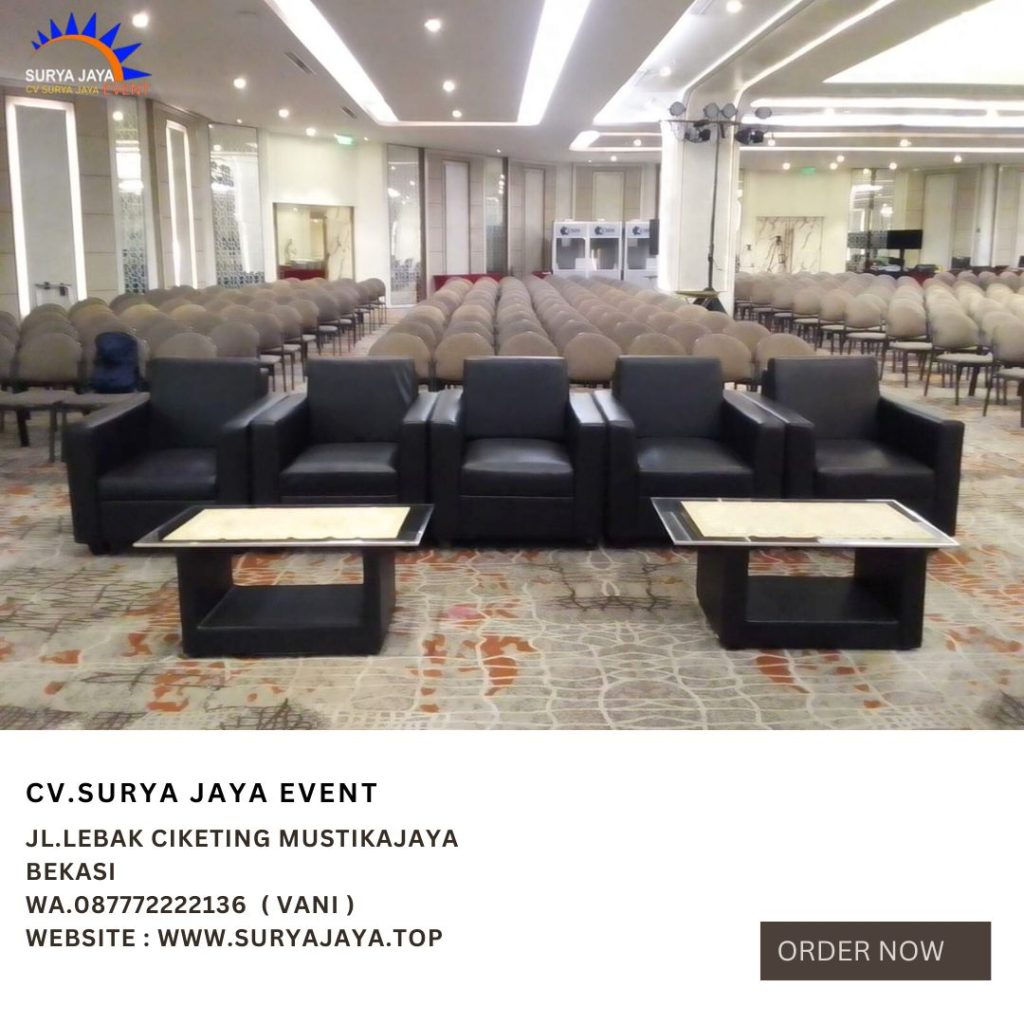 Rental Sofa Type Single Hitam Minimalis jakarta