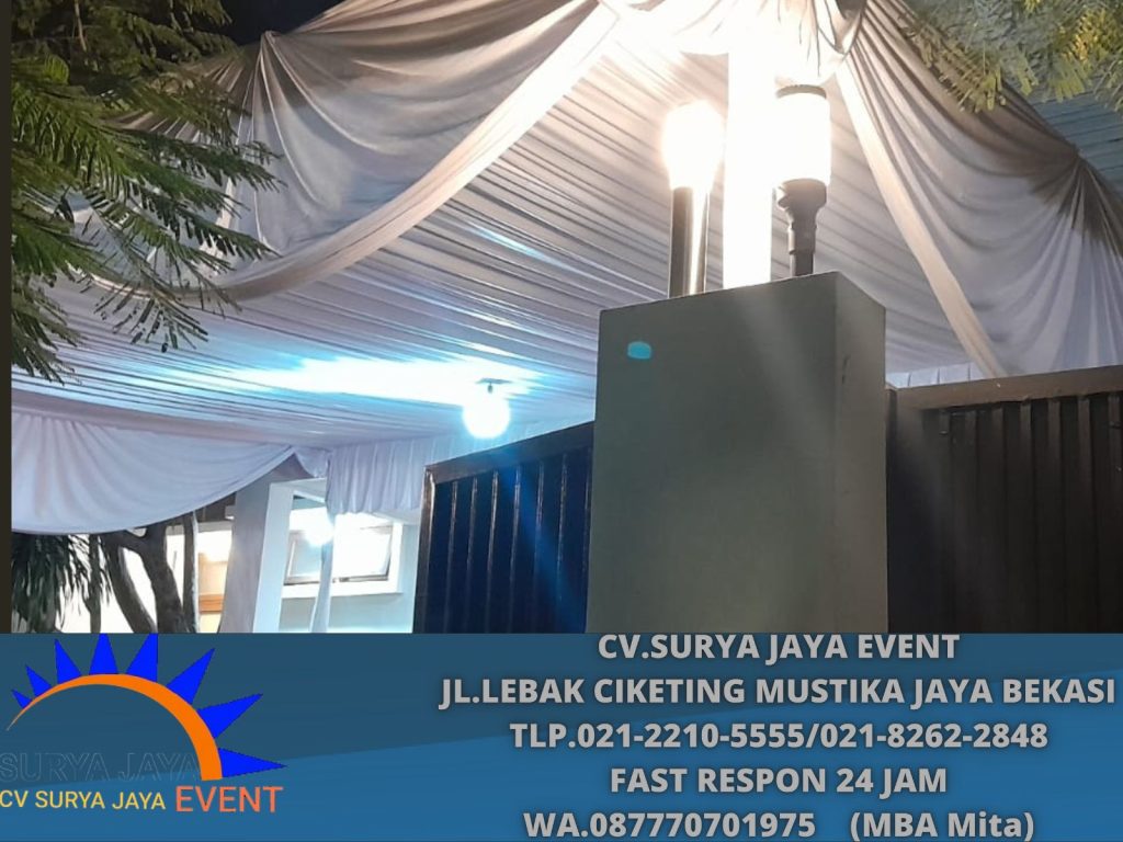 Rental Tenda Serut Putih Area Terdekat Jakarta Selatan