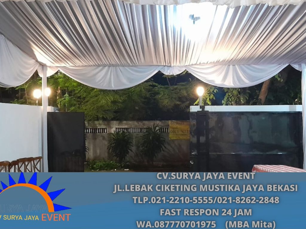 Rental Tenda Serut Putih Area Terdekat Jakarta Selatan