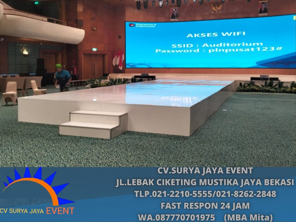 Rental Panggung Melamin Siap Kirim Dan Setting Area Jakarta