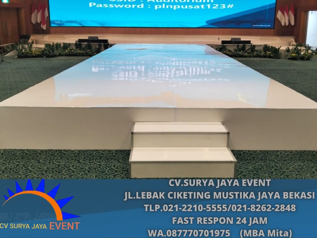 Rental Panggung Melamin Siap Kirim Dan Setting Area Jakarta