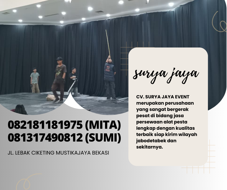 Pusat Sewa Tirai Hitam Kemayoran Jakpus