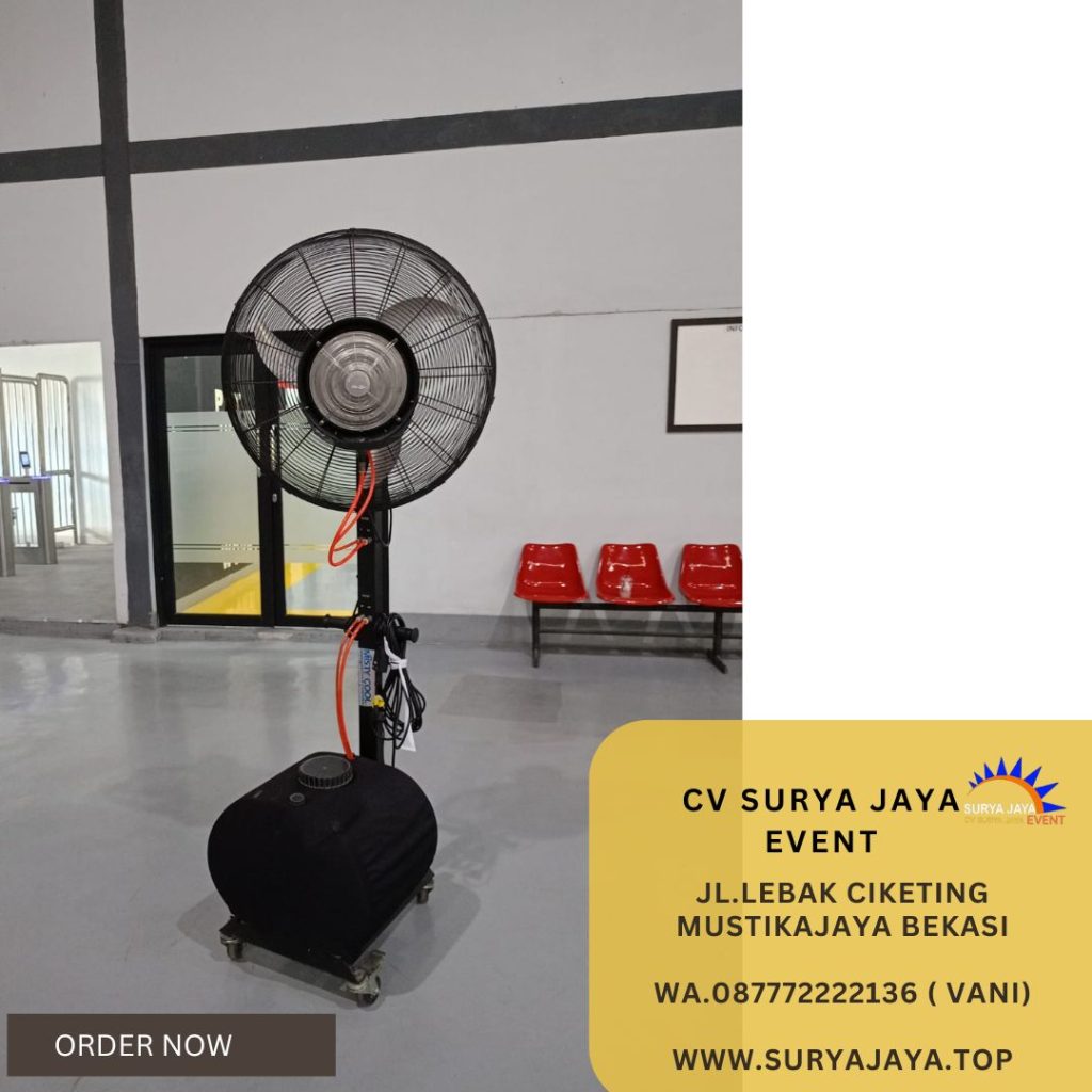 Pusat Sewa Misty Fan Kipas Uap Air Hemat Daya Jakarta