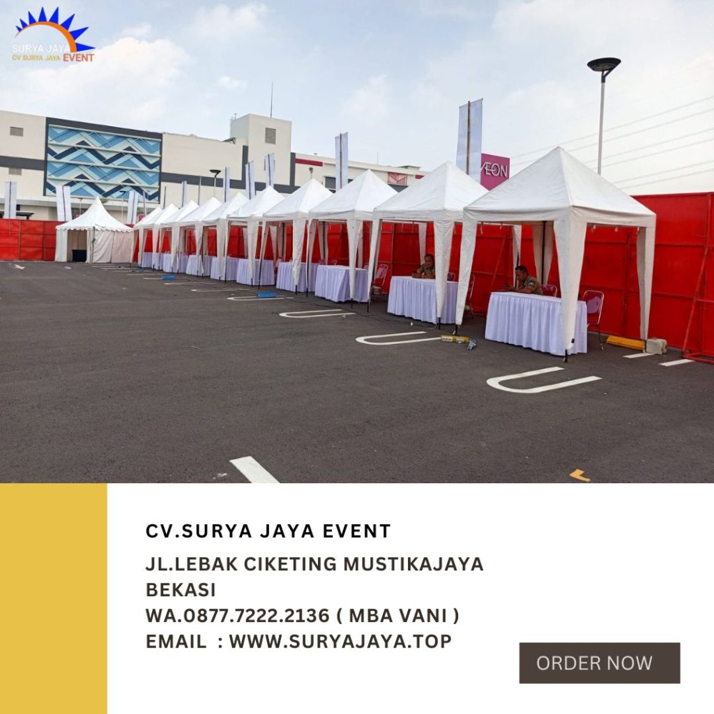 Sewa Tenda Bazar 2x2m, 3x3m Event Jakarta
