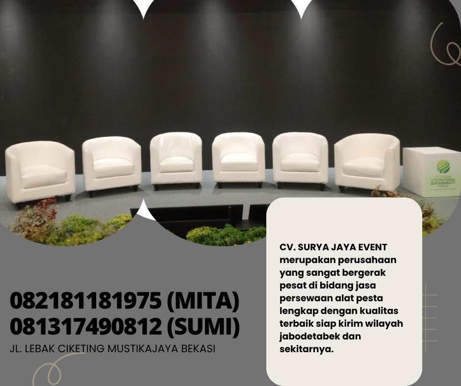 Rental Kursi Sofa Oval,kotak,retro Dan studio Jakarta