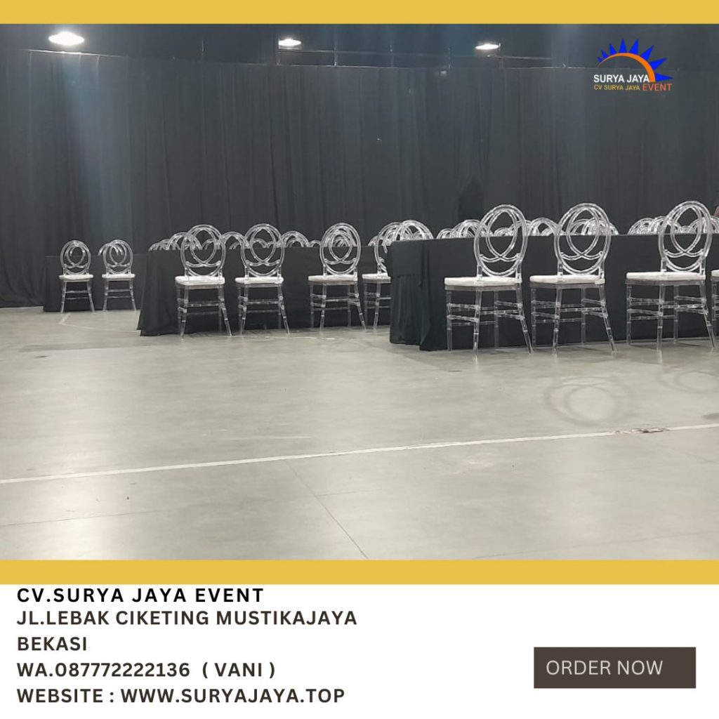 Rental Kursi Acrylic Type Olivia, Tiffany Jakarta