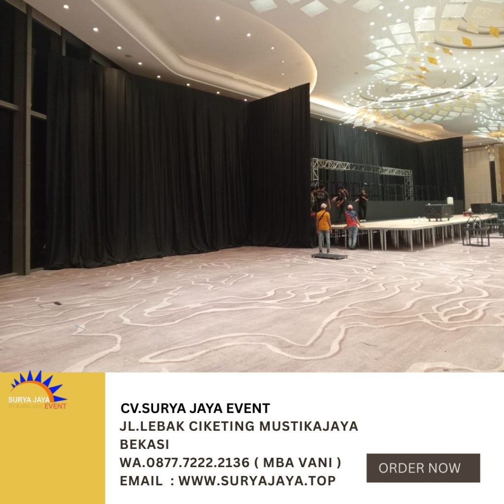 Rental Tirai Hitam Murah Untuk Acara Area Jakarta Dan Sekitarnya