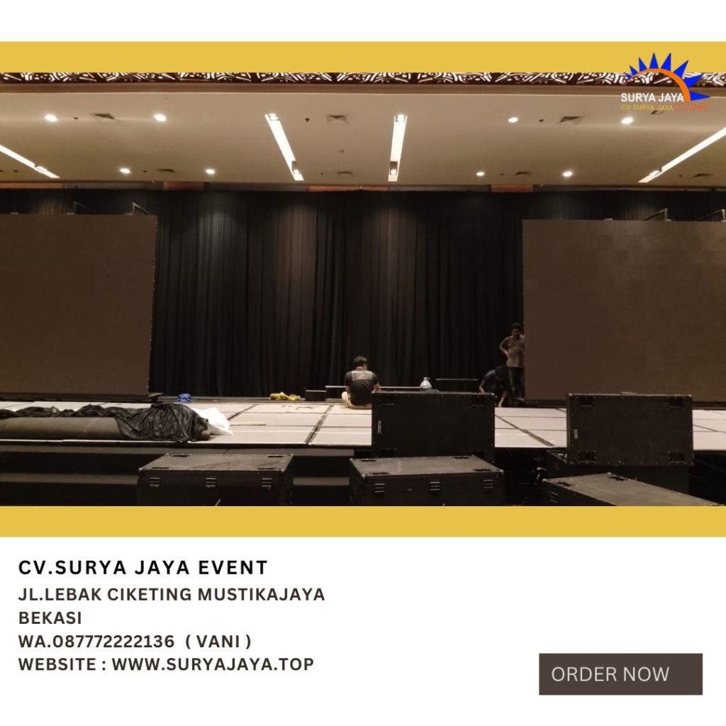 Rental Tirai Hitam Tinggi 6 Meter Panjang 21 Meter Jakarta