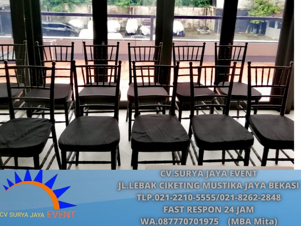 Pusat Sewa Kursi Hitam Type Tiffany Event Hotel Asavyasa Tangerang