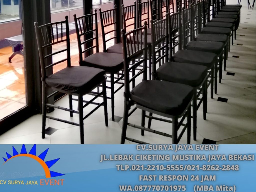 Pusat Sewa Kursi Hitam Type Tiffany Event Hotel Asavyasa Tangerang