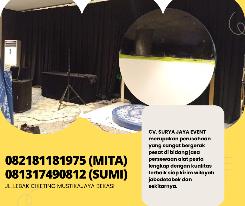 Rental Black Curtain Mewah Di Jabodetabek