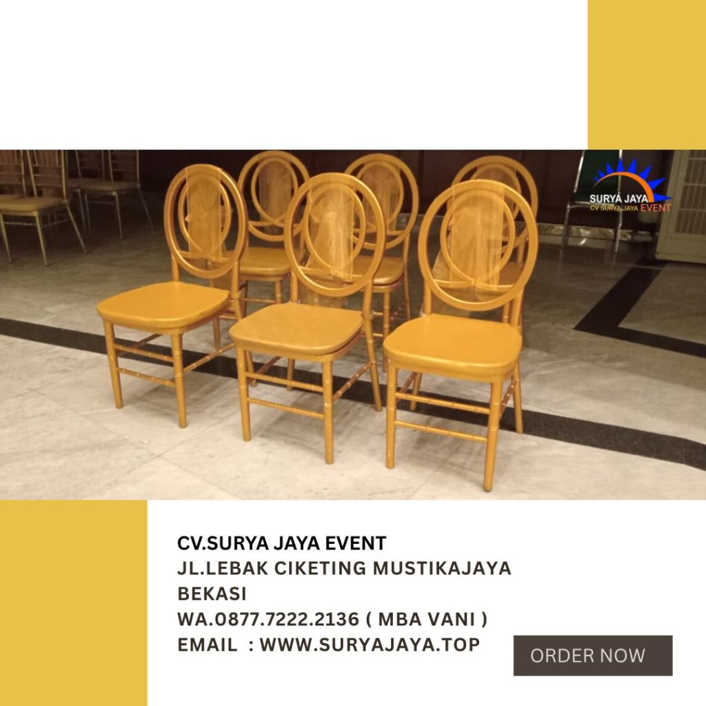 Pusat Sewa Kursi VIP Type Olivia Gold Area Depok