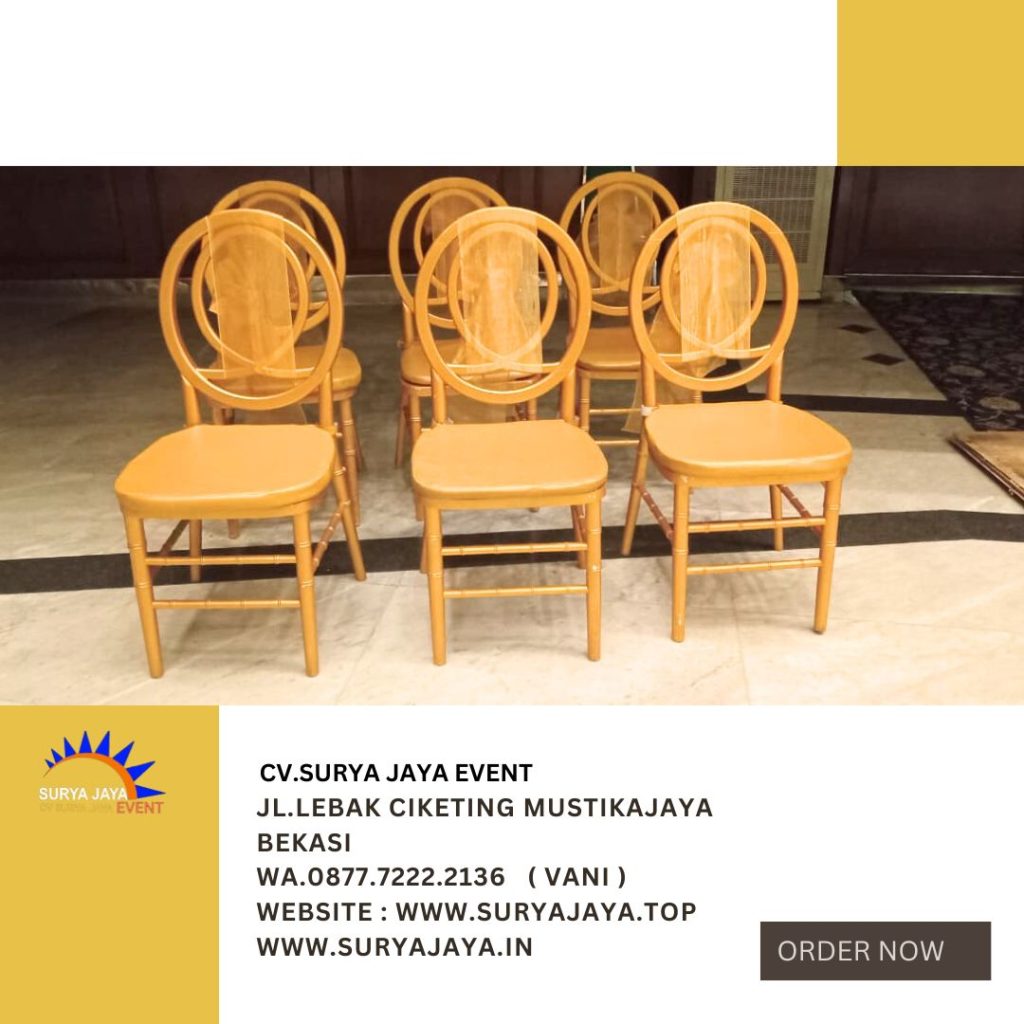 Pusat Sewa Kursi VIP Type Olivia Gold Area Depok