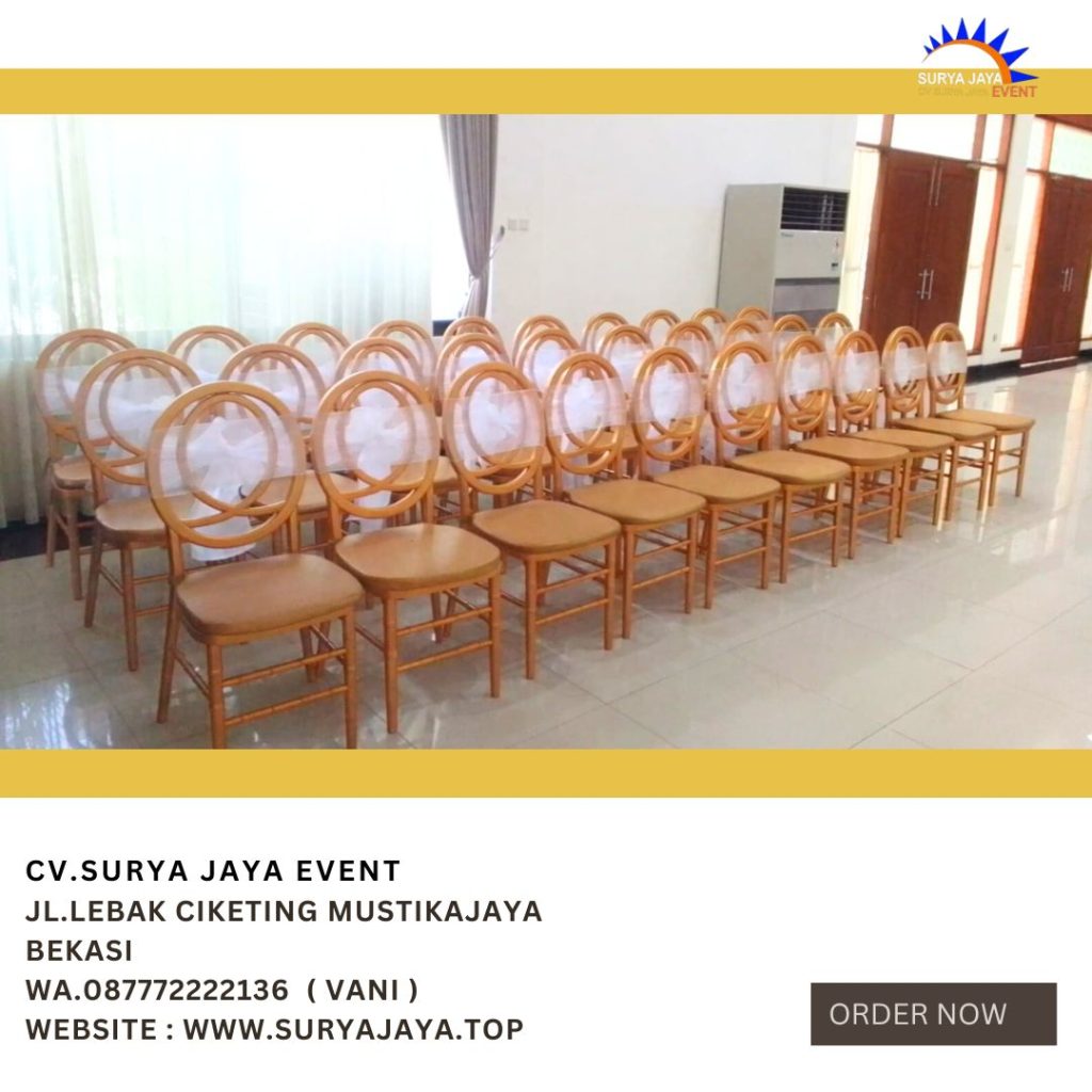 Pusat Sewa Kursi VIP Type Olivia Gold Area Depok