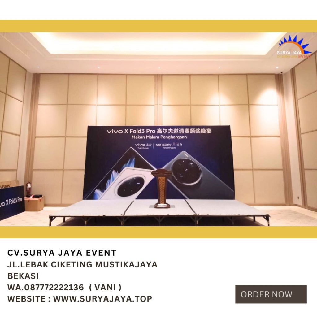 Rental Podium Type VIP Kayu Jati Ukir Jakarta