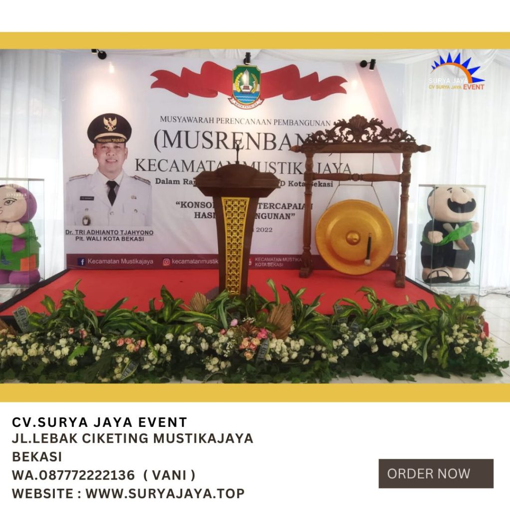 Rental Podium Type VIP Kayu Jati Ukir Jakarta