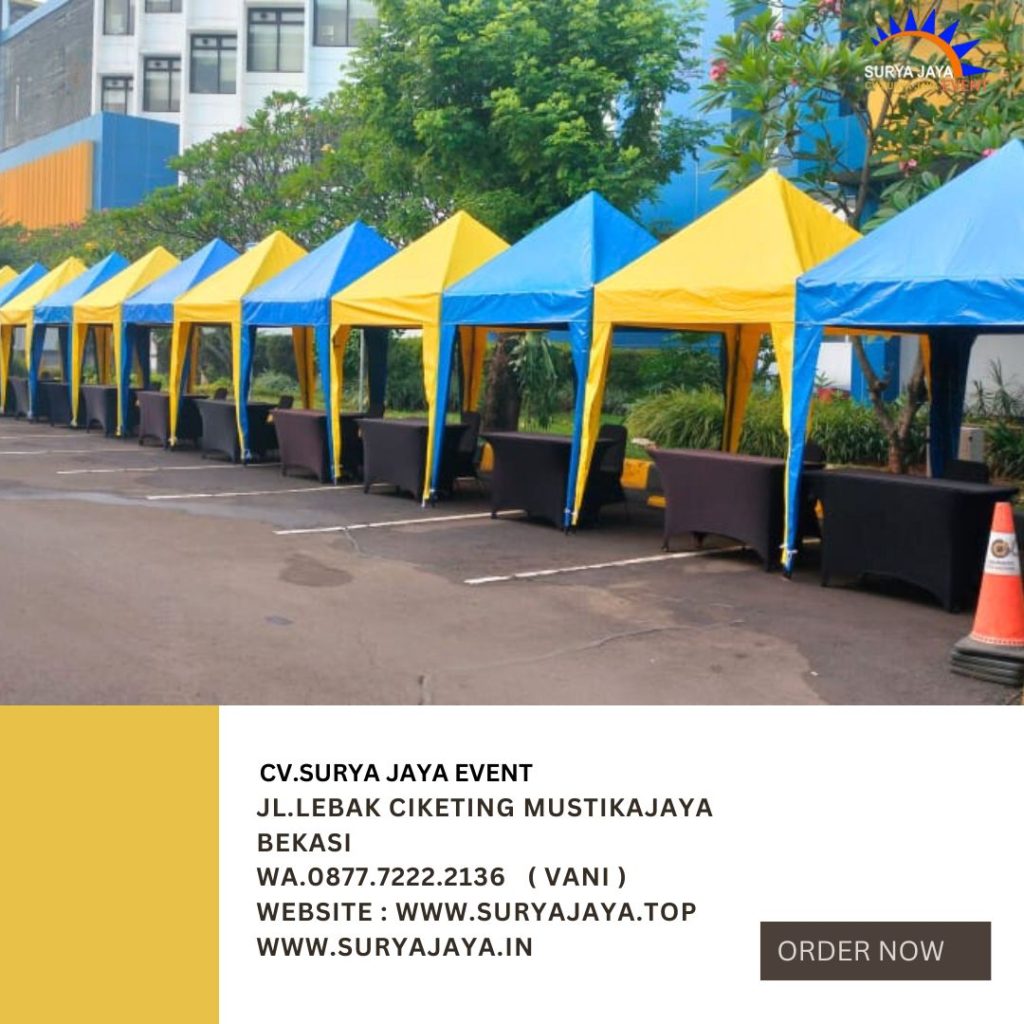 Rental Tenda Bazar Atap Biru,Putih,Kuning Jakarta