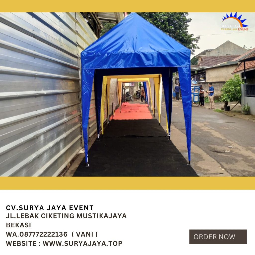 Rental Tenda Bazar Atap Biru,Putih,Kuning Jakarta
