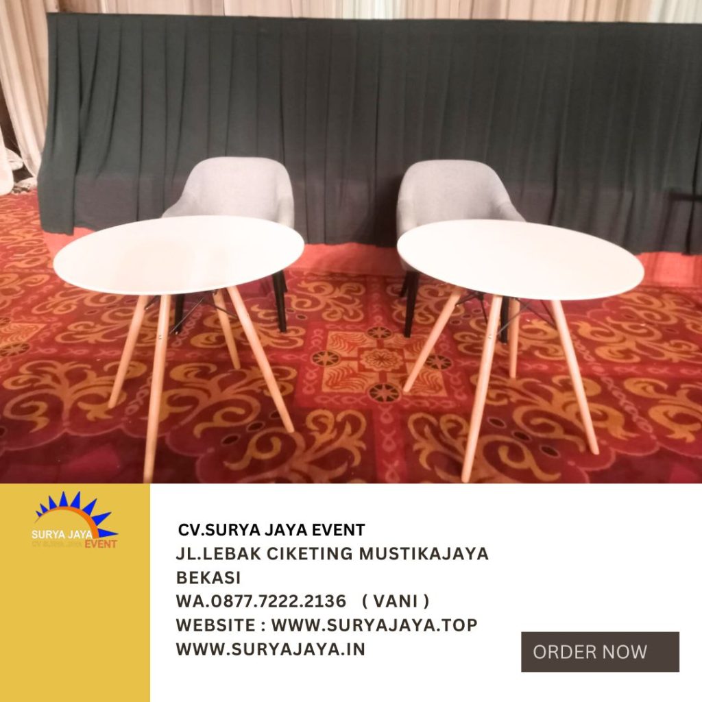 Sewa Meja Dirmy,Sofa Studio,Tiang Antrian Dan Tirai Hitam Jakarta