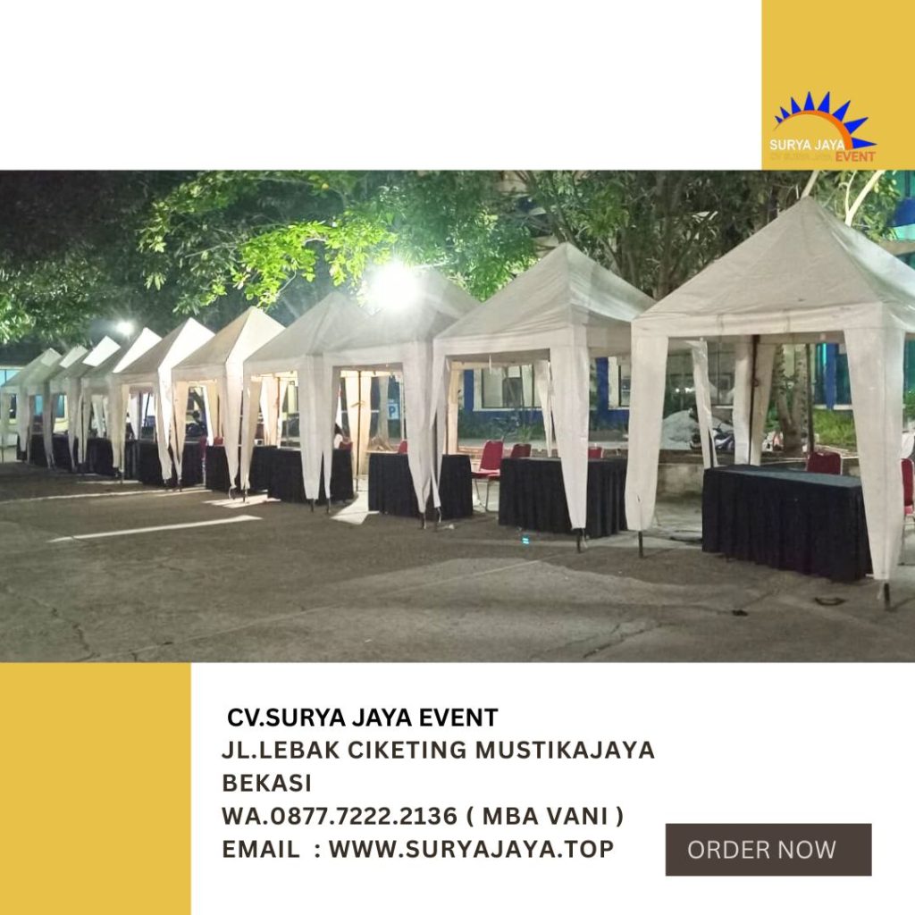 Vendor Sewa Tenda Bazar Putih 2x2m Area Jakarta