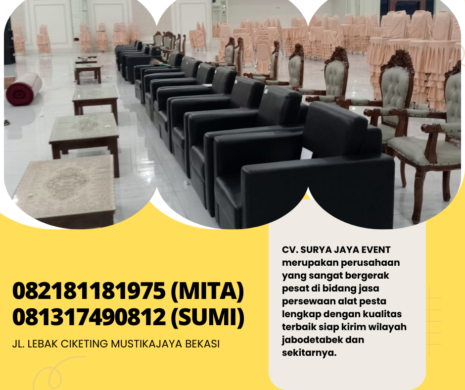 Pusat Sewa Sofa Hitam Type Single Kotak Bogor