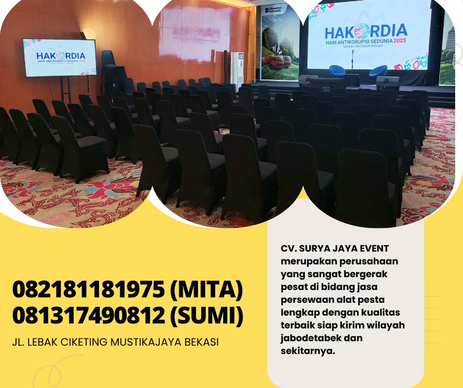 GUDANG SEWA KURSI FUTURA COVER HITAM KETAT DI JAKARTA