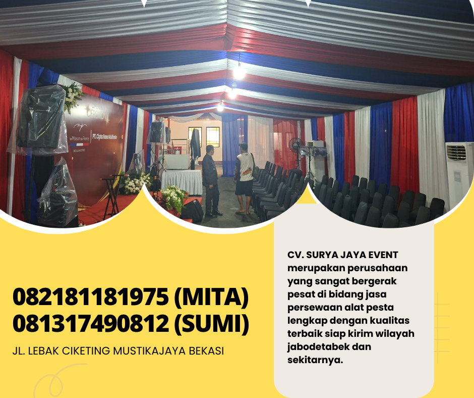 Sewa Tenda Roder Dekor Serut Area Cinere Gandul