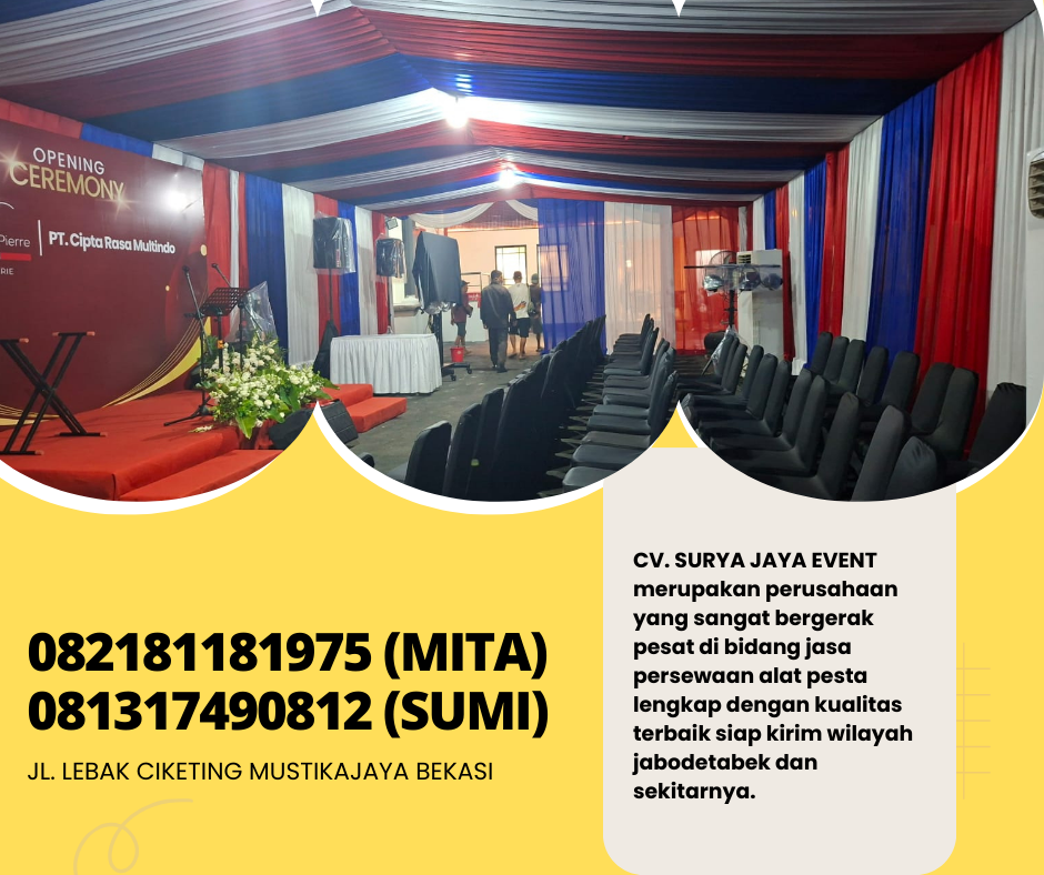 Sewa Tenda Roder Dekor Serut Area Cinere Gandul