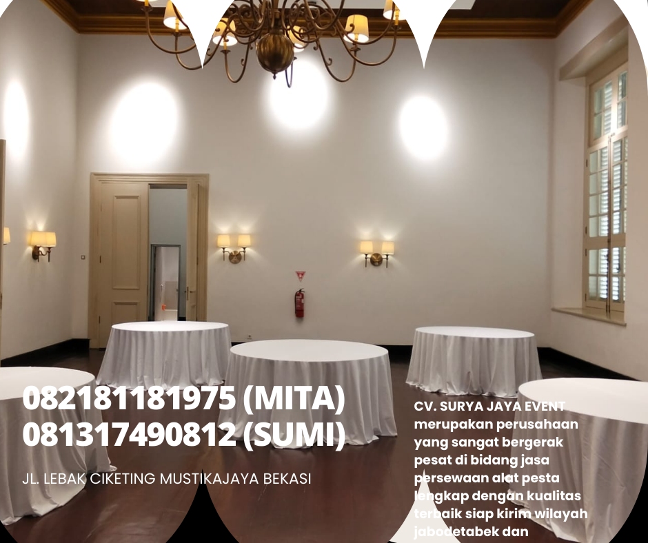 Rental Round Table Krisbow Putih Ukuran Jumbo Jakarta