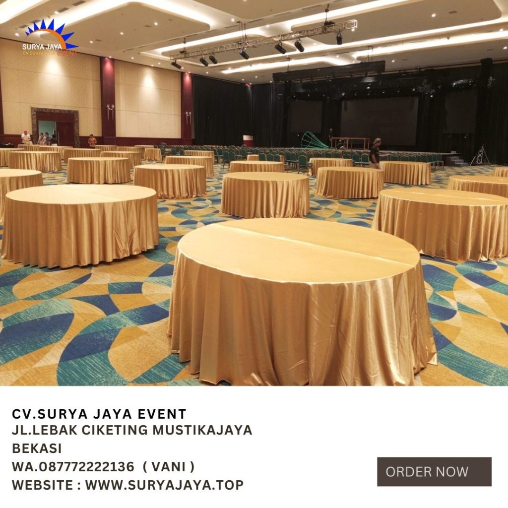 Rental Meja Bundar Bekasi Siap Kirim Free Ongkir