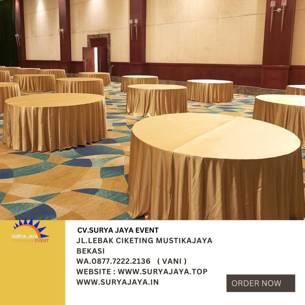 Rental Meja Bundar Bekasi Siap Kirim Free Ongkir