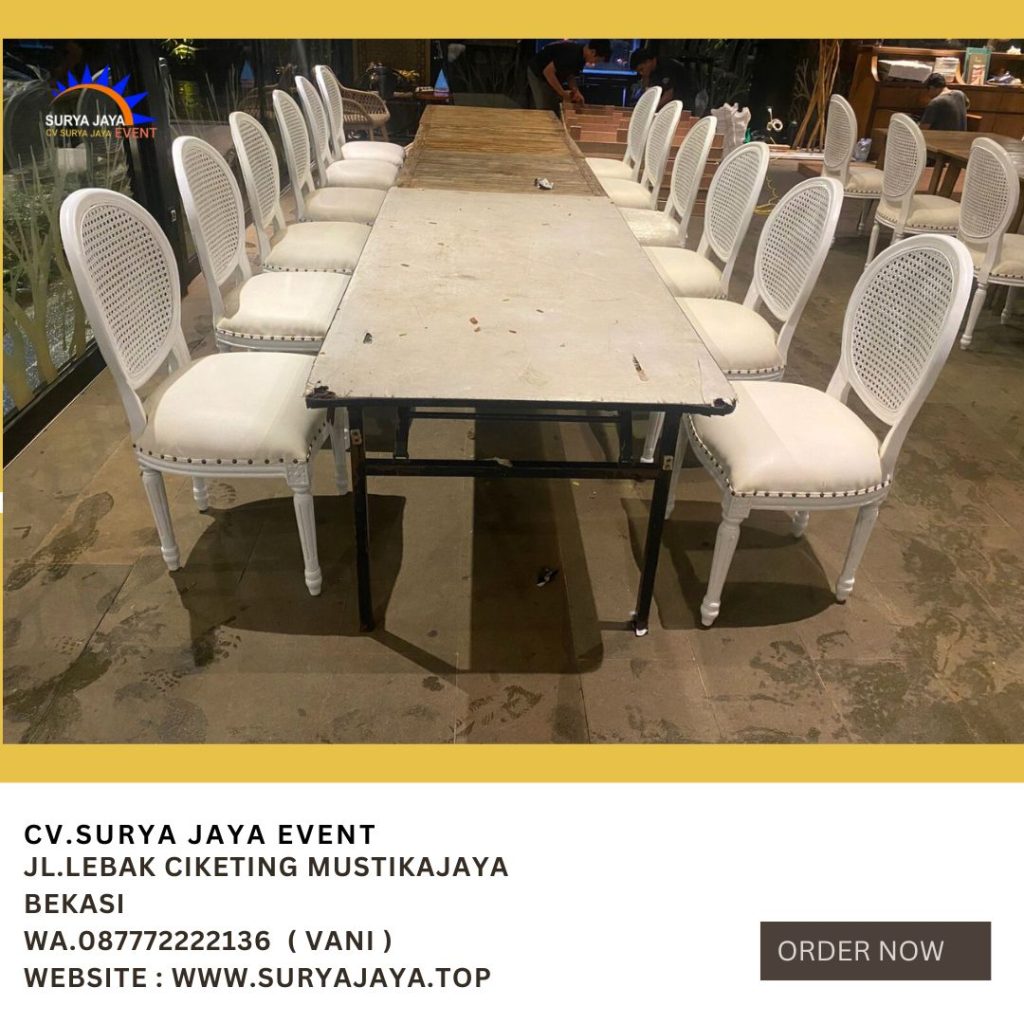 Sewa Kursi Royal Rafles Putih Event Plataran kota Senayan Jakarta Pusat