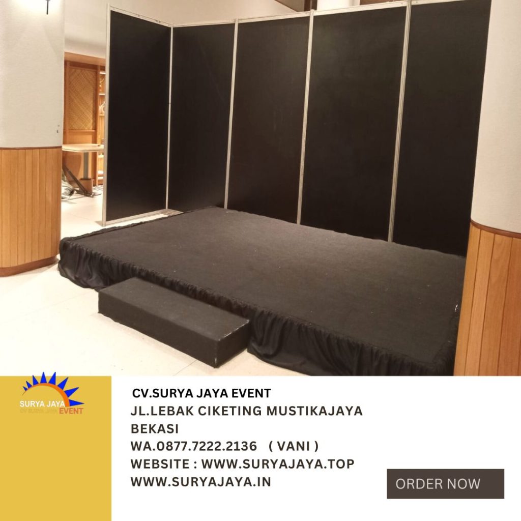 Sewa Partisi Hitam Skat Panggung Area Kuningan Jaksel