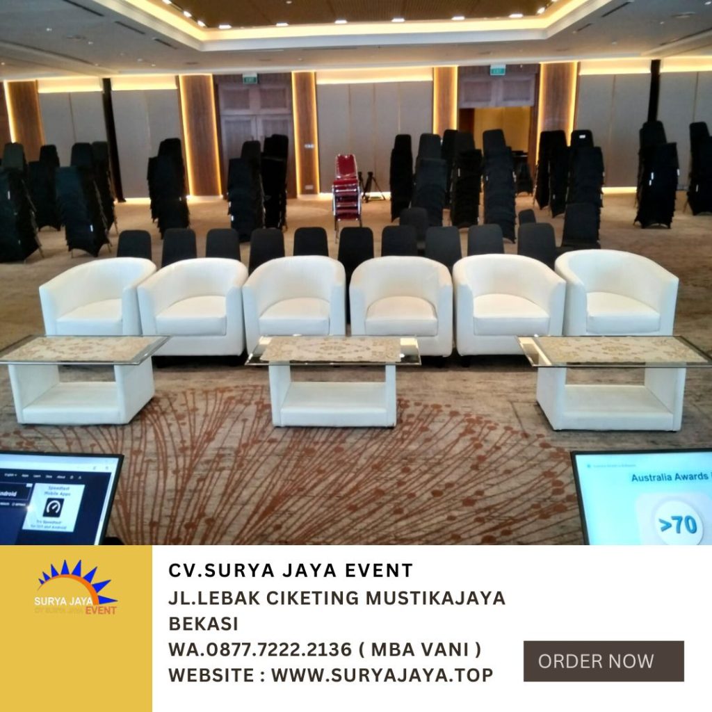 Sewa Sofa Type Oval Warna Putih Area Jakarta