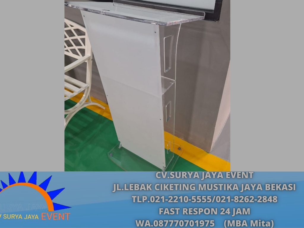 Sewa Podium Acrylic Tanah Evenet Abang Jakarta Pusat