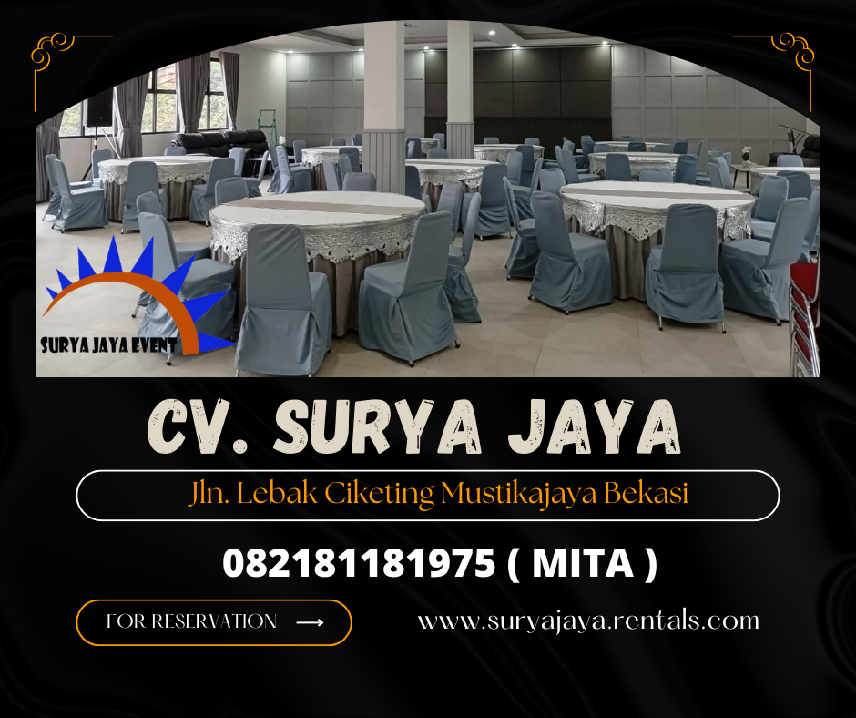 RENTAL MEJA BUNDAR HARGA EKONOMIS AREA BEKASI