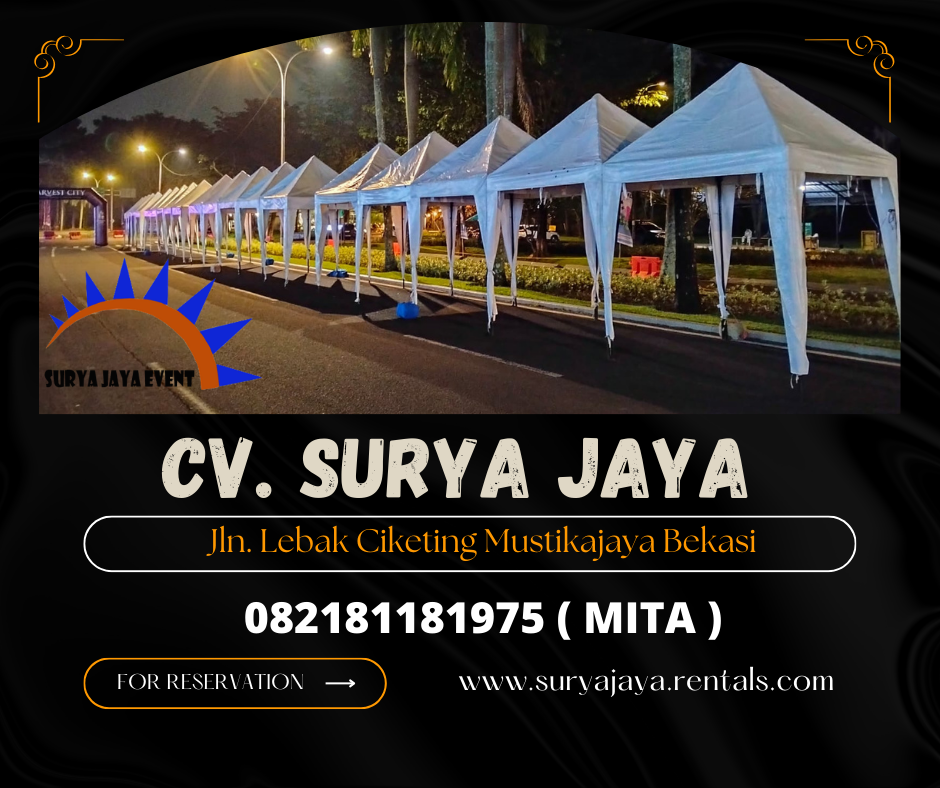Sewa Tenda Bazar 2x2m Event Harvest Cileungsi Bogor