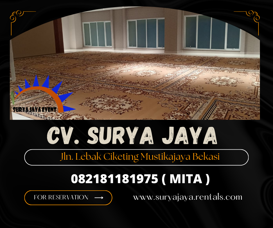 Sewa Karpet Permadani Cokelat,Merah,Hijau Area Jakarta