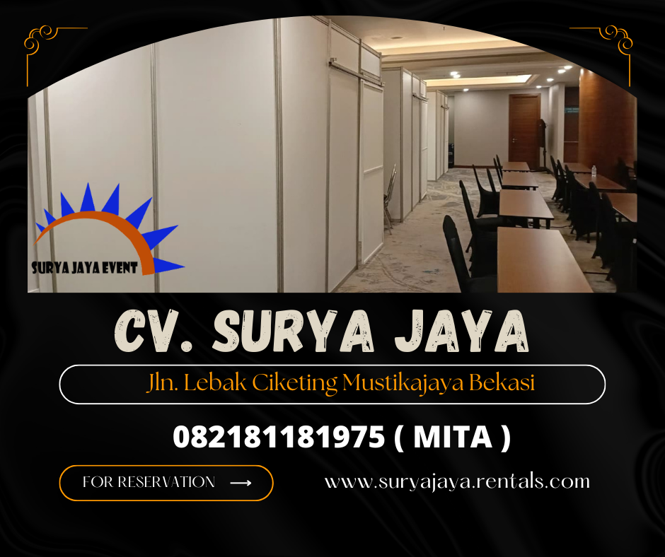 SEWA PARTISI MINIMALIS MURAH DI BEKASI