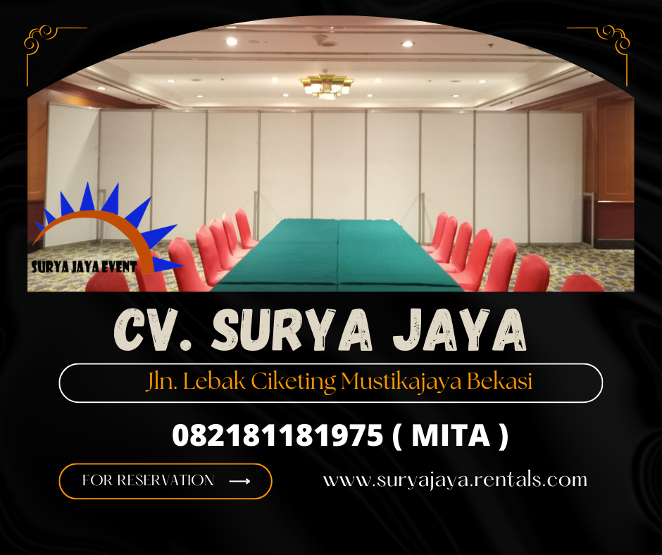 Sewa Partisi Sekat Ruang Putih Area Jakarta
